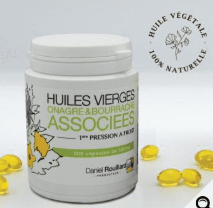 200 CAPSULES ONAGRE ET BOURRACHE