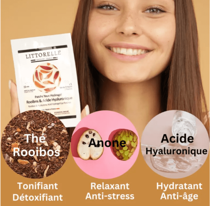 Patch Yeux Hydrogel Roobois & Acide Hyaluronique