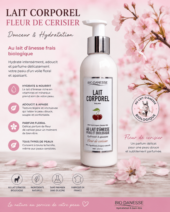 Lait Corporel 200 ml Fleur De Cerisier