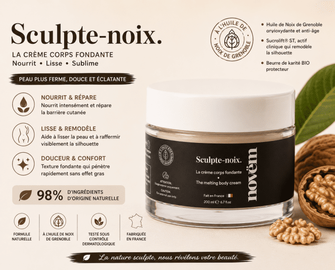 sculpte noix Crème corps raffermissante