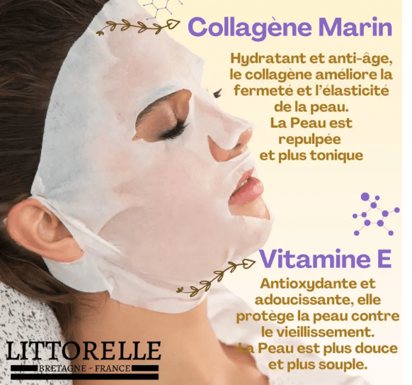 Masque Tissu Anti-âge au Collagène Marin